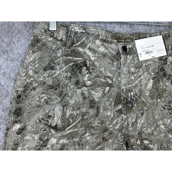Arizona Women’s Camo Denim Jort Low Rise Baggy Shorts Y2K Size 12 - Picture 2 of 8